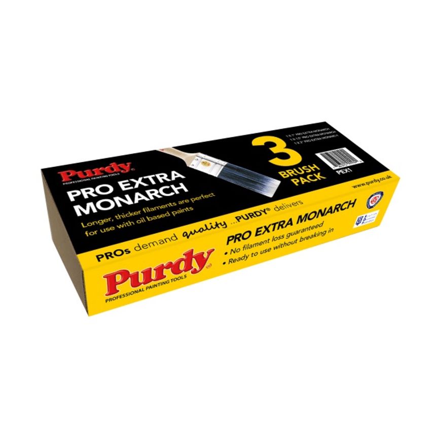 PURPEX1 Pro-Extra Monarch Brush Set 3 Piece