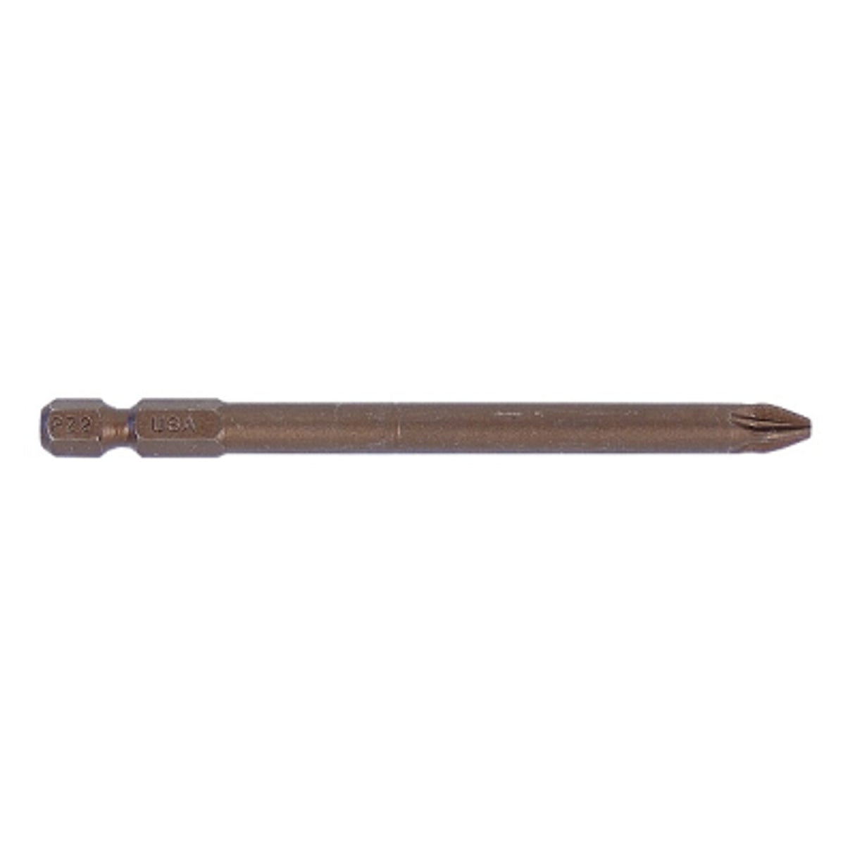 PZ2 x 89mm ISO Temp 1/4in Hex Screwdriver Bit