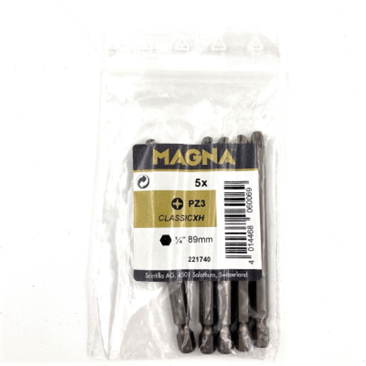 PZ3 x 89mm Extra Hard 1/4in Hex Screwdriver Bit