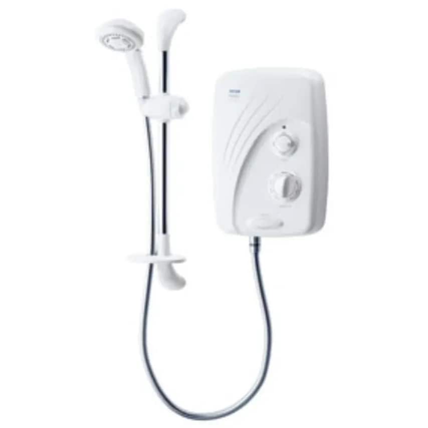 Pack Shower Tank Fed Pumped Electric 9.5KW Chrome T80SI Pumped