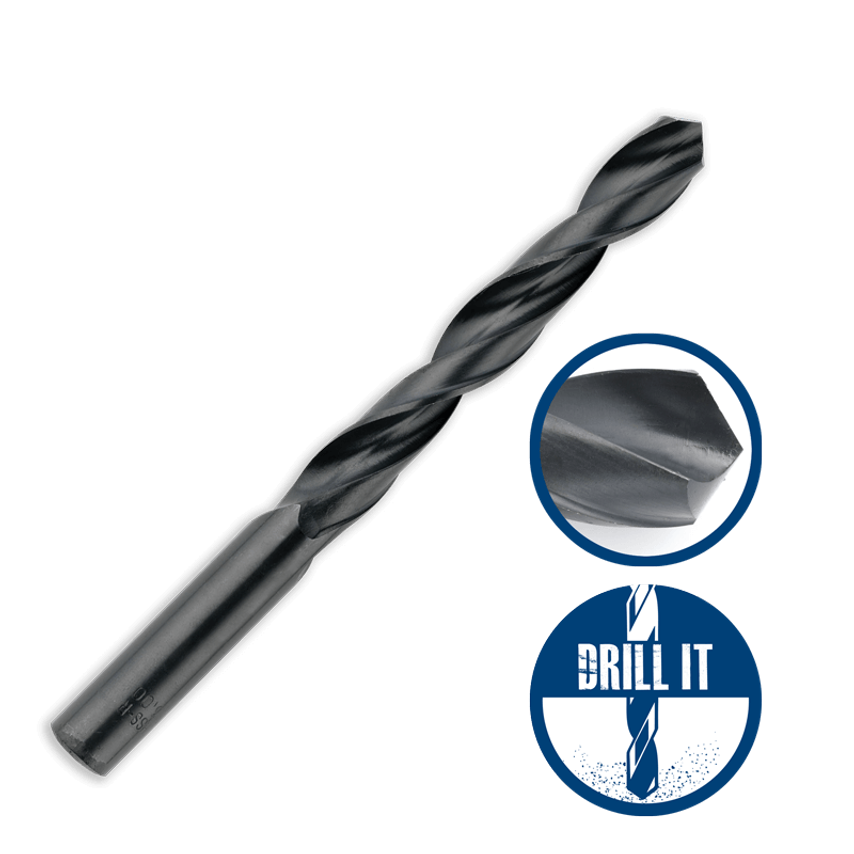 Pack of 10 - 2.5 HSS Drill Bits - Roll Forged - Ctc 82075060