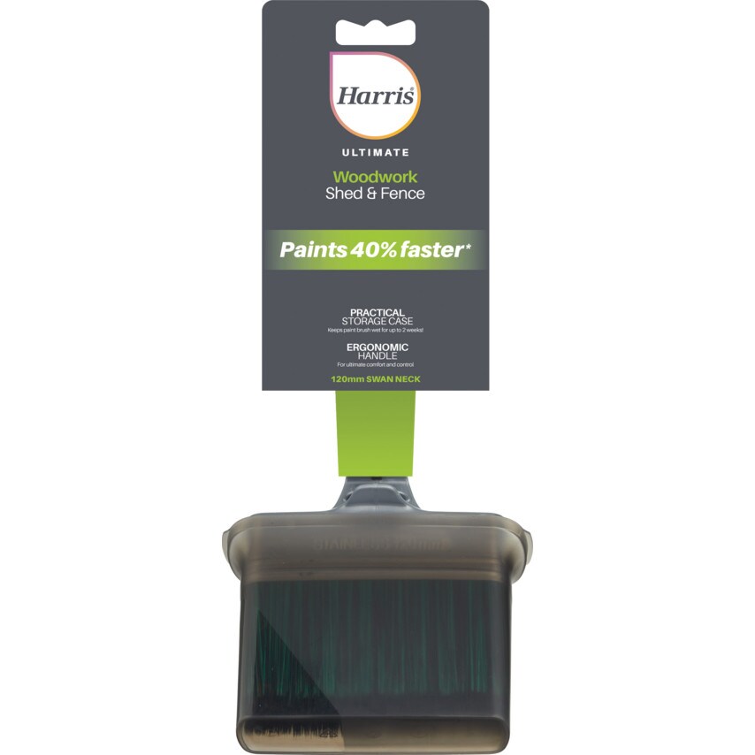 Paint Brush 120mm Swan Neck for Shed & Fences