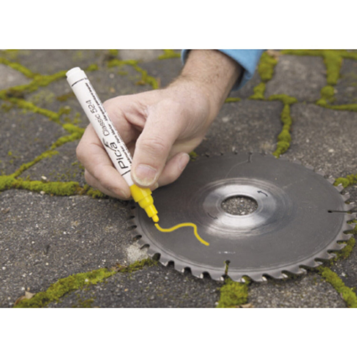 Paint Marker Yellow, Round Tip 2-4mm