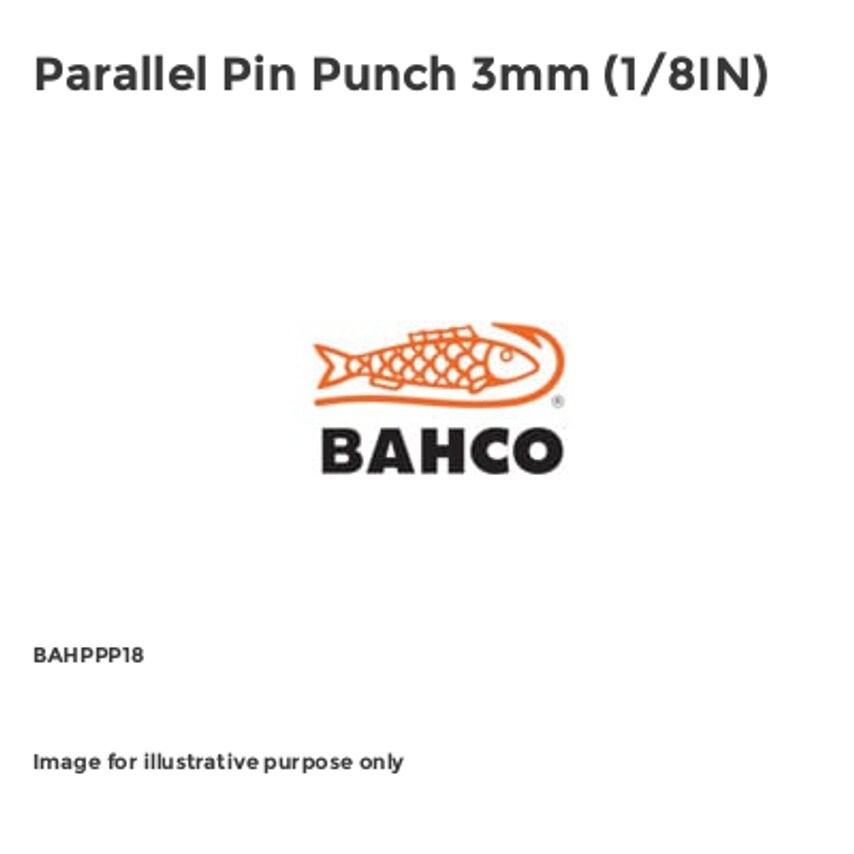 Parallel Pin Punch 3mm (1/8IN)