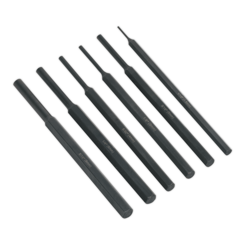 Parallel Pin Punch Set 6 Piece
