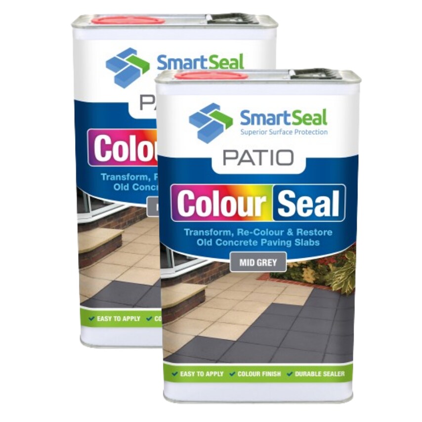 Patio ColourSeal Mid Grey 5 Liter Pack of 2
