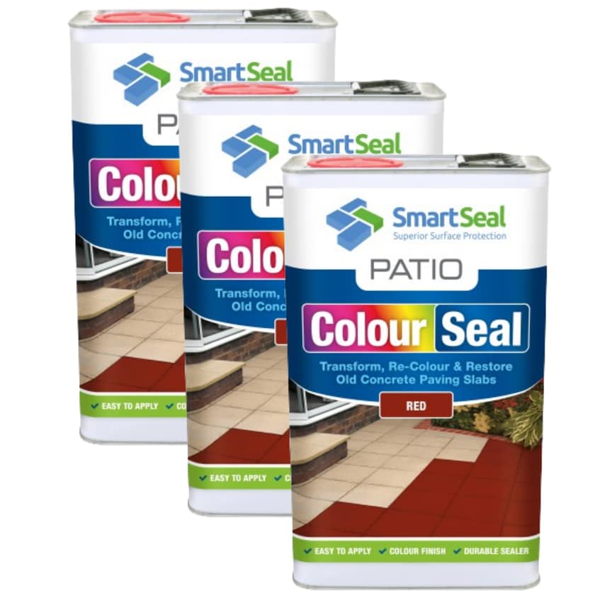 Patio Colourseal Red 5 Liter Pack of 3