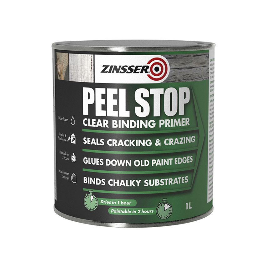 Peel Stop Clear Binding Primer Paint 1 litre ZINPSP1L