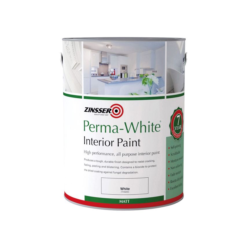 Perma-White Interior Paint Matt 1 Litre