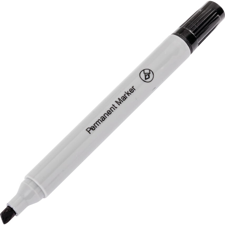 Permanent Marker Black Chisel Tip