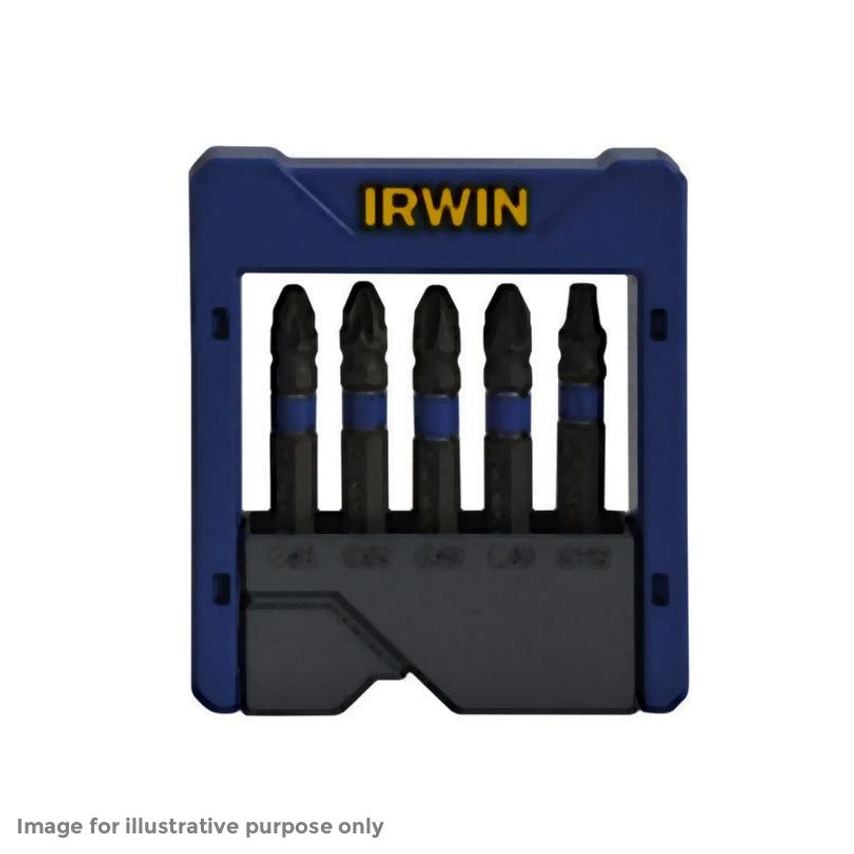 Phillips/Pozi/TORX Impact Screwdriver Pocket Bit Set, 5 Piece