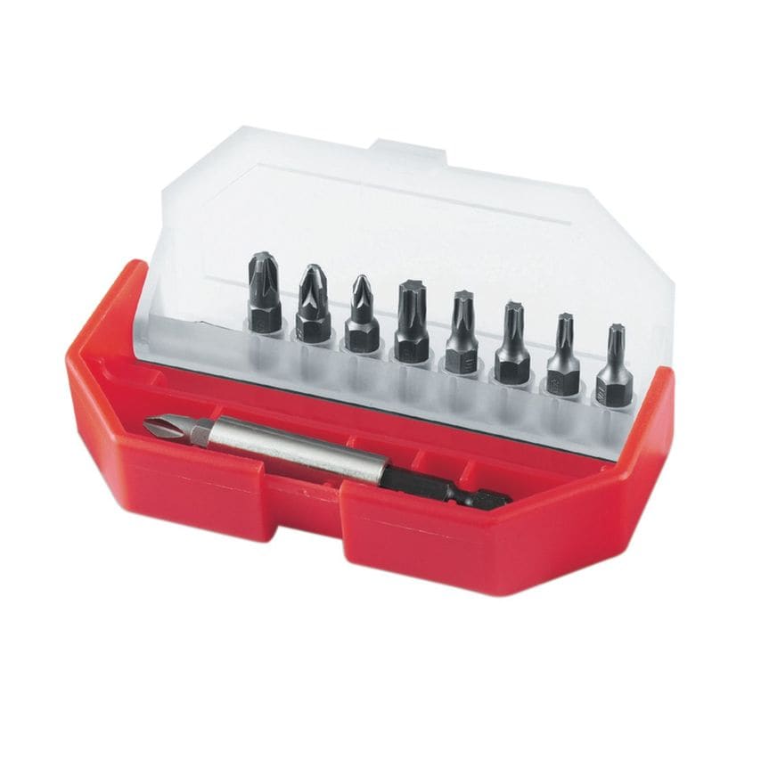 Phillips/Pozidriv/Torx Insert Bit Set, 10 Piece