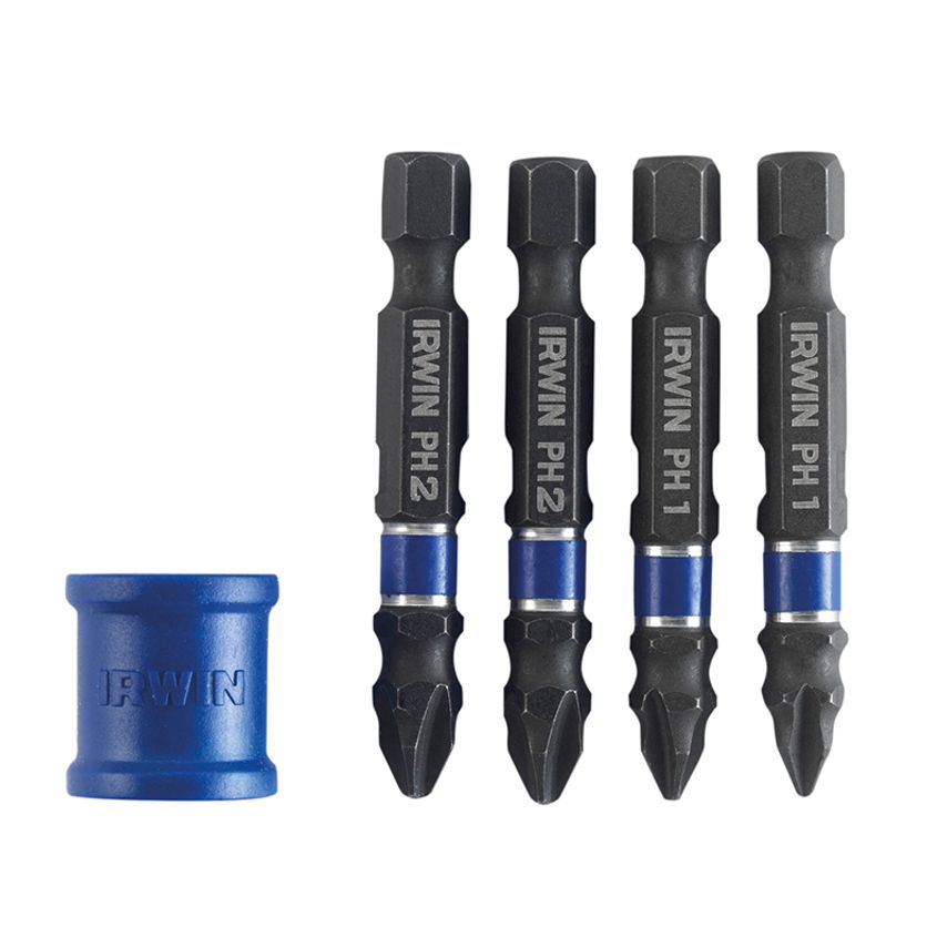 Phillips/Pozidriv Impact Magnetic Screwdriver Bit Set, 5 Piece IRW1923416