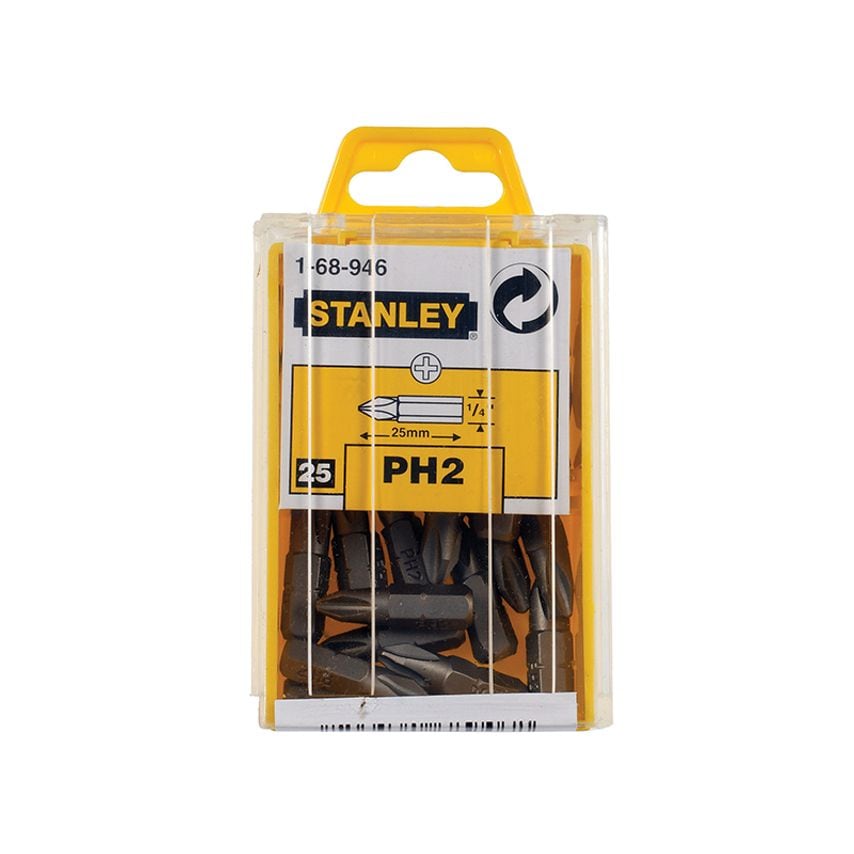 Phillips Bits PH2 x 25mm (Box 25) STA168946B