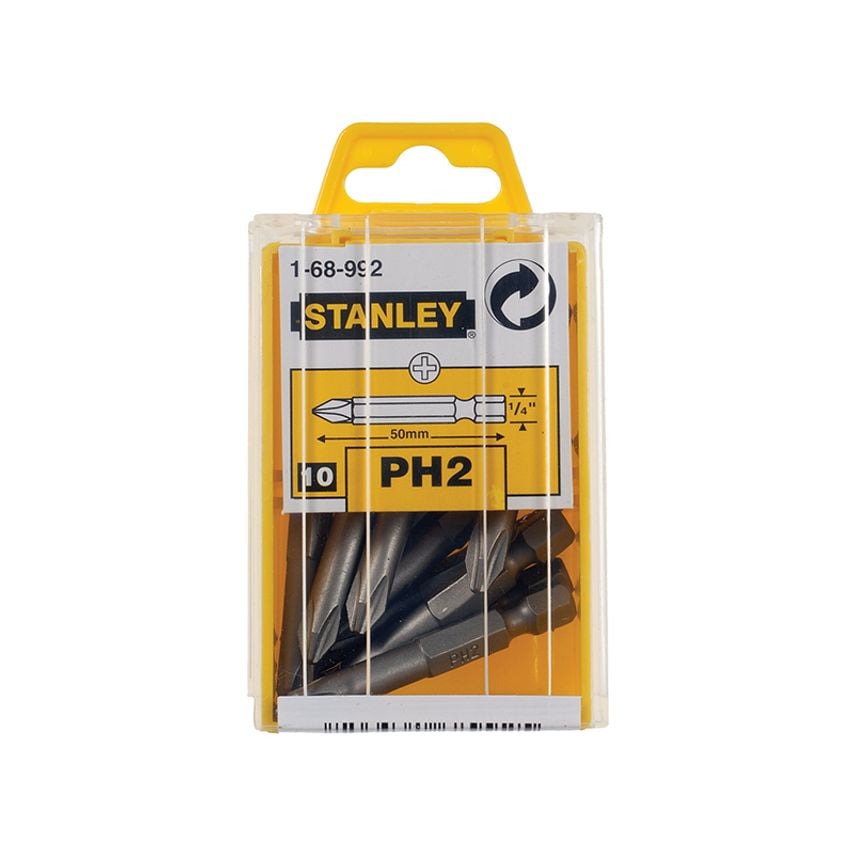 Phillips Power Bits PH2 x 50mm (Box 10) STA168992B