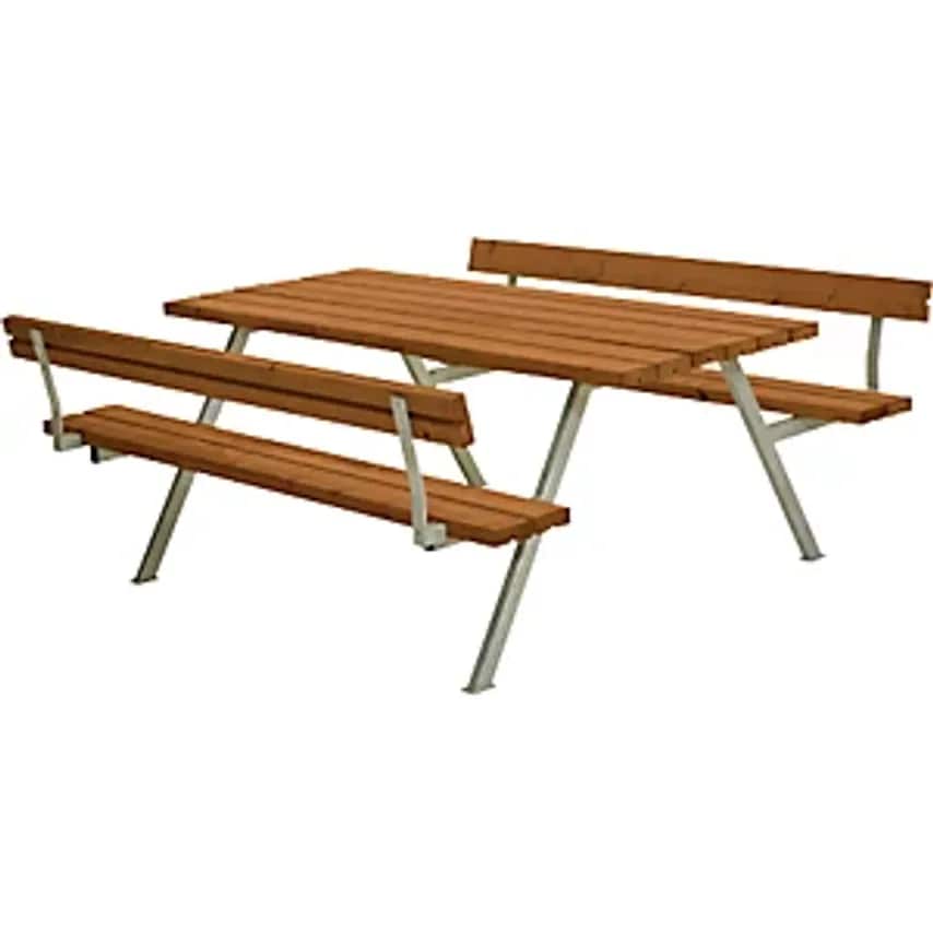 Picnic Bench, With Back Rest, For 6 Persons, Length 1770mm, Teak