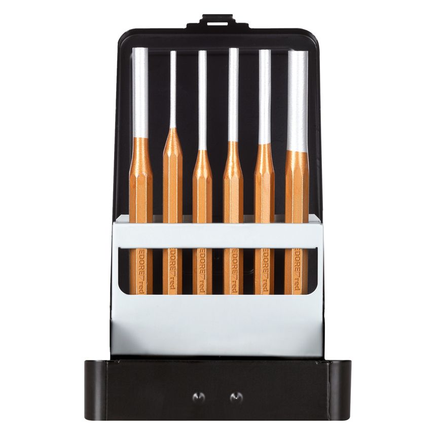 Pin punch set d.3-10mm +case 6pcs
