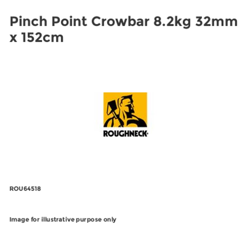 Pinch Point Crowbar 8.2kg 32mm x 152cm