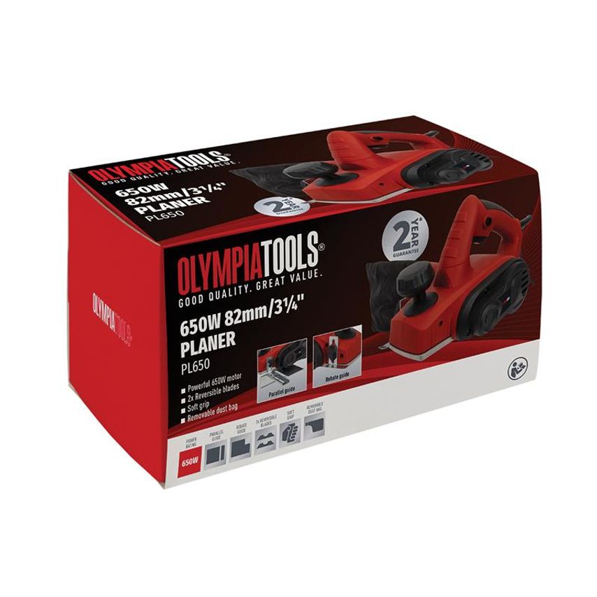 Planer 82mm (3.1/4in) 650W 240V OLPPL650