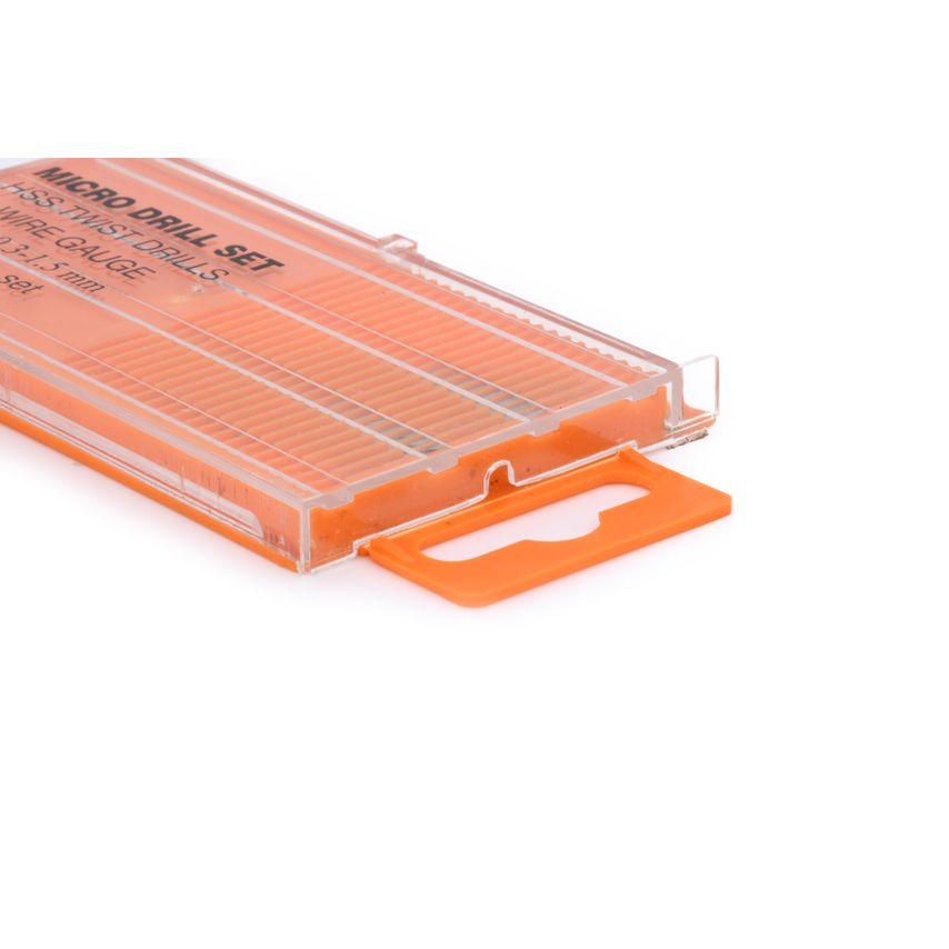 Planet Micro Drill Set - 20 HSS Twist Drills 0.3mm-1.5mm