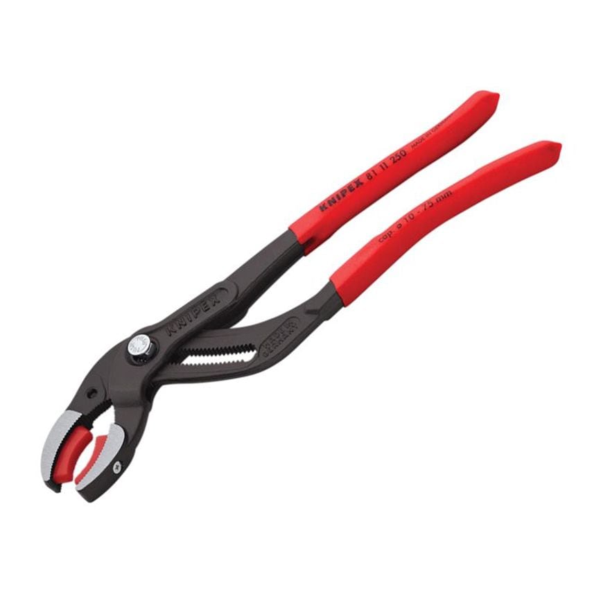 Plastic Pipe Grip Pliers Plastic Jaws Black 250mm KPX8111250