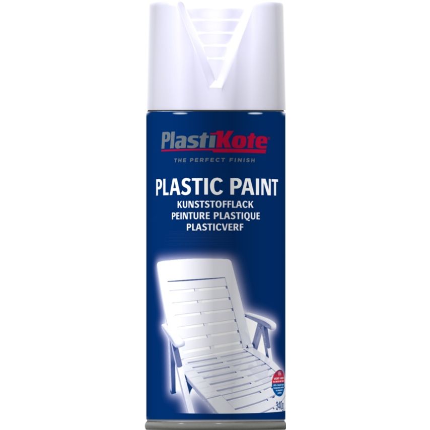 Plastic Spray Paint 400ml White Gloss