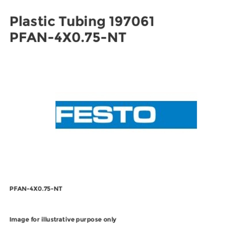 Plastic Tubing 197061 PFAN-4X0.75-NT