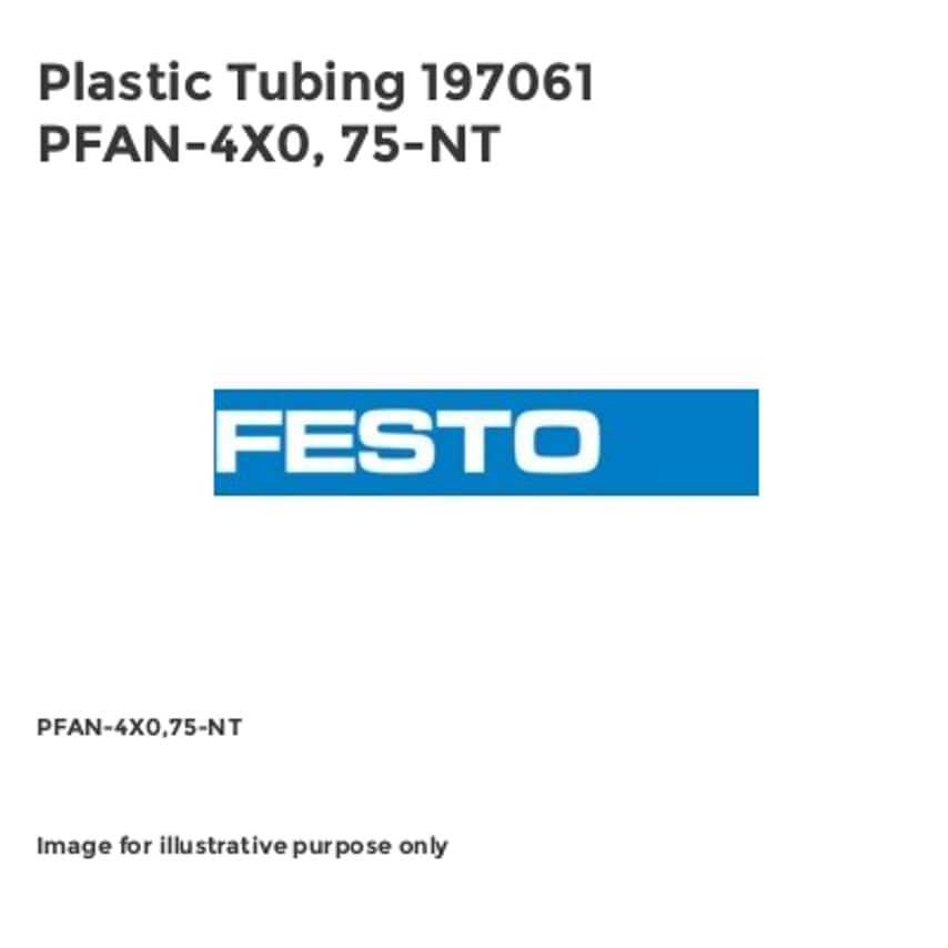 Plastic Tubing 197061 PFAN-4X0, 75-NT