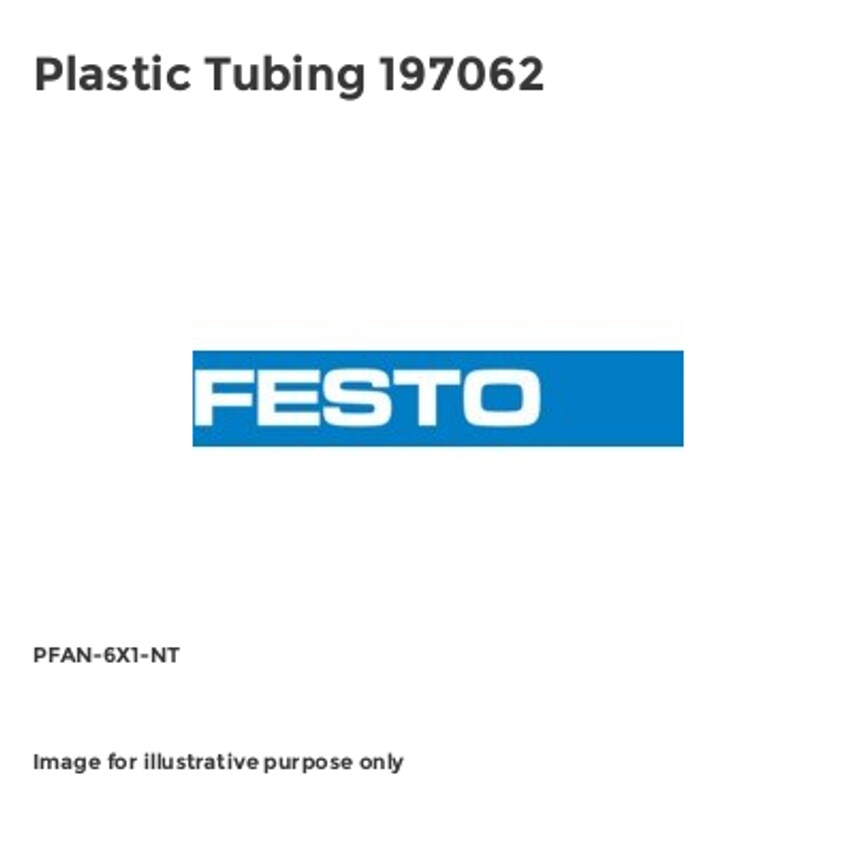 Plastic Tubing 197062 - PFAN-6X1-NT