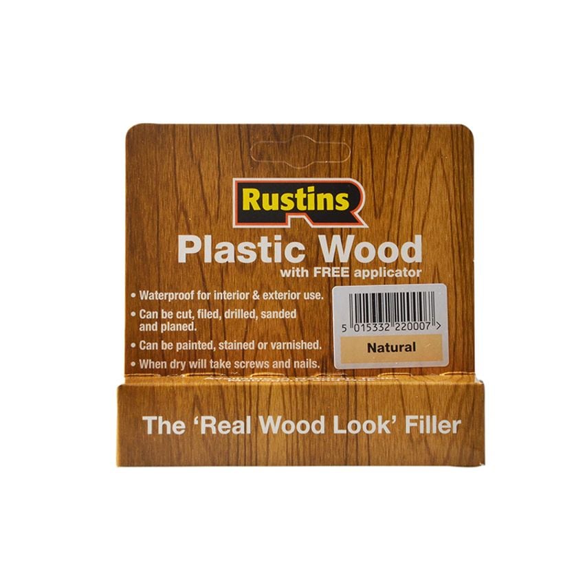 Plastic Wood Tube Natural 20g RUSPWTUBEN