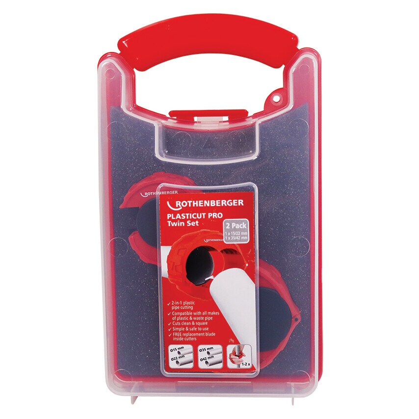 Plasticut Pro Plastic Pipe Cutter Twin Pack (15-22MM & 32-40MM)