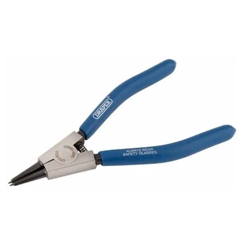Pliers External Circlip Straight 140mm Chrome Nickel Steel 10-25 Tip