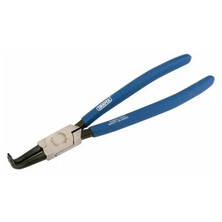 Pliers Internal Circlip Bent 215mm Chrome Nickel Steel 40-100 Tip