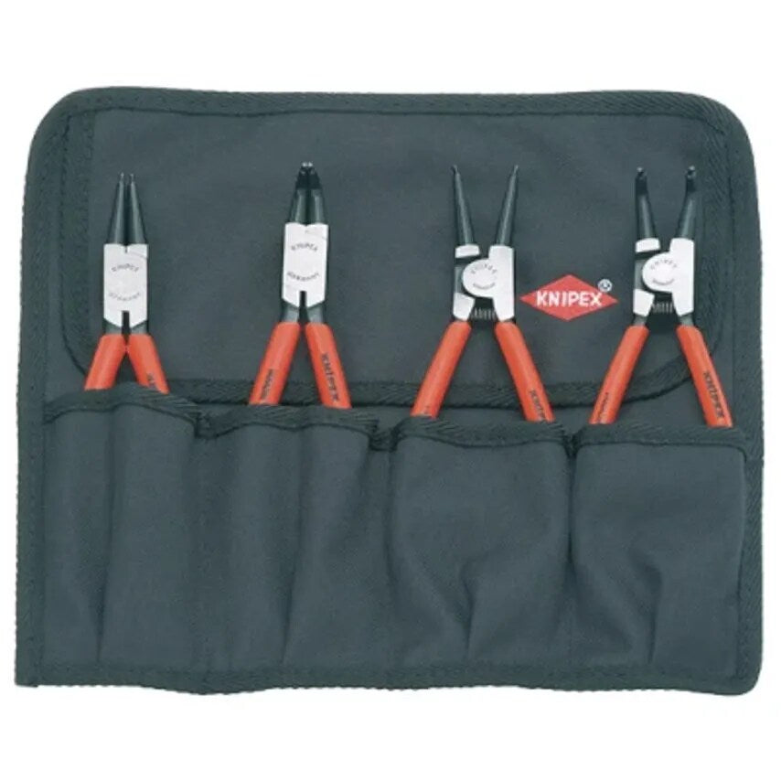 Pliers Set of 4 Circlip Canvas Roll Bag