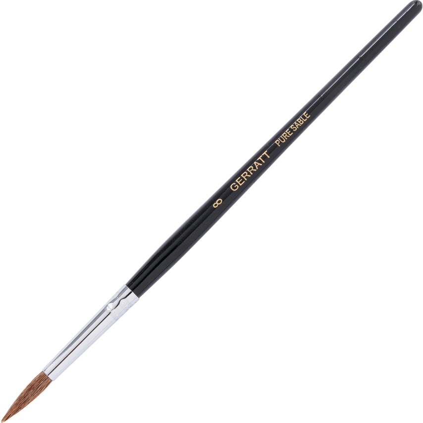 Point Sable Brush, Natural Bristle, No.8