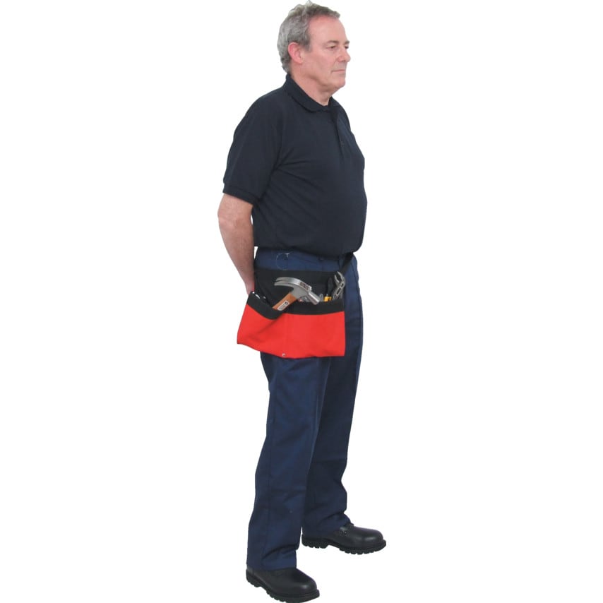 Polyester 2-Pocket Nail Bag with Belt