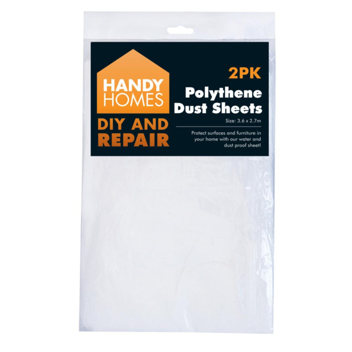 Polythene Dust Sheet 2pk
