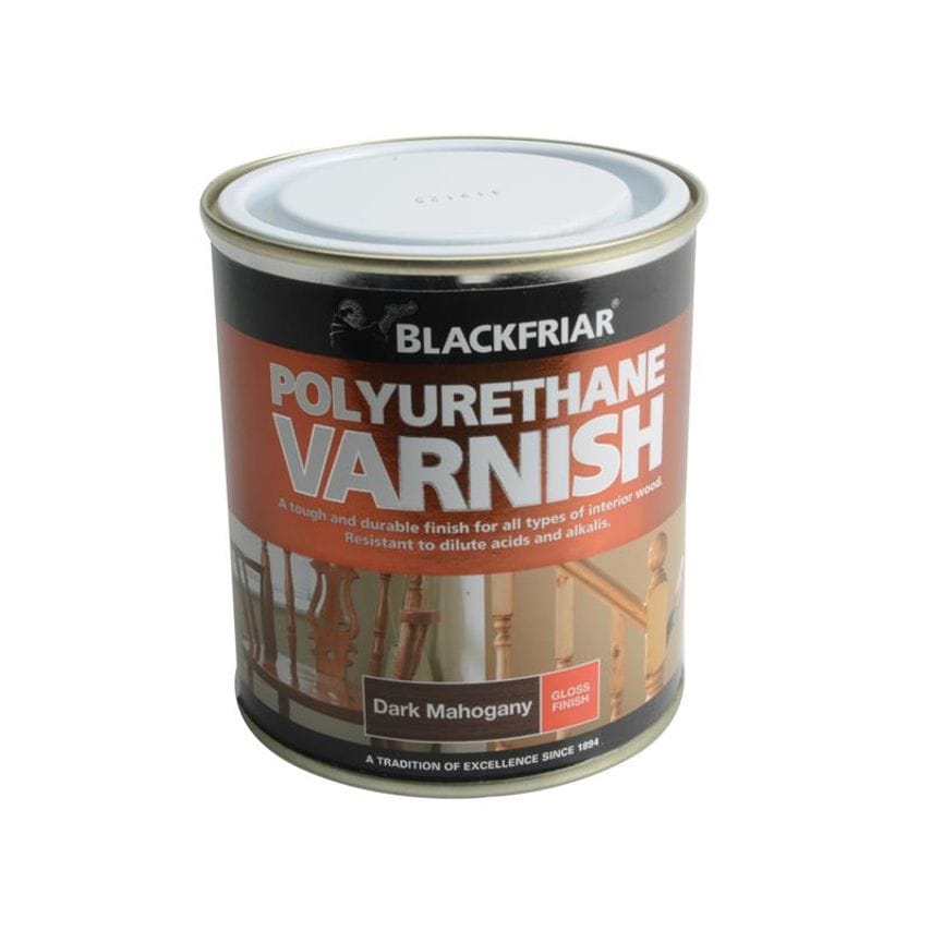Polyurethane Varnish P65 Dark Mahogany Gloss 500ml BKFPVGDM500