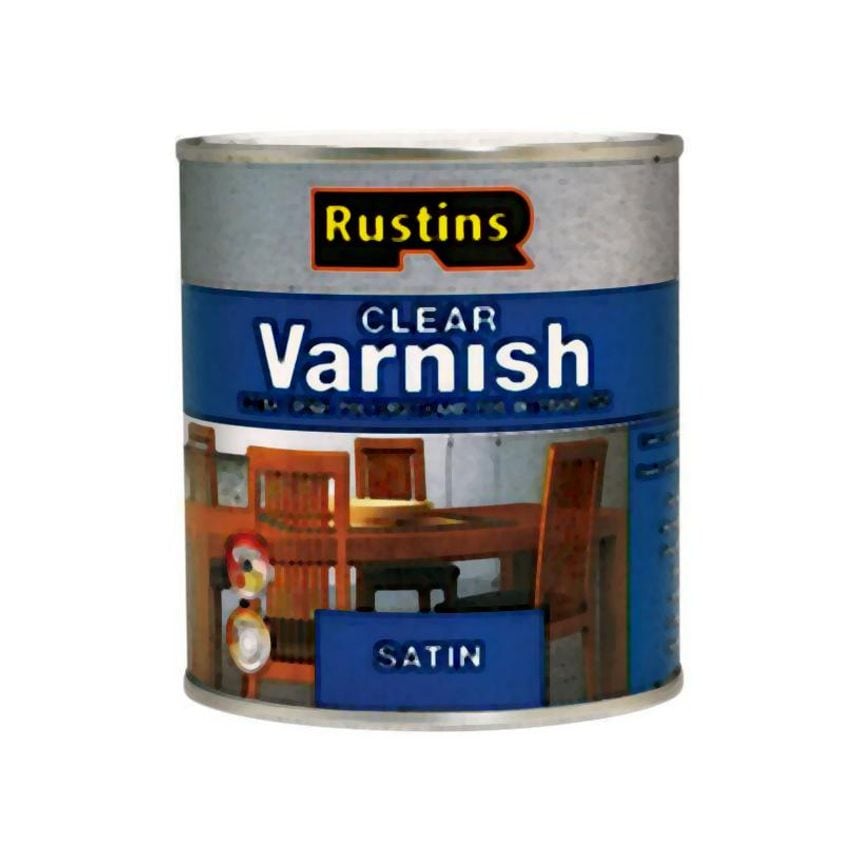 Polyurethane Varnish & Stain Satin Oak 250ml RUSPVSO250