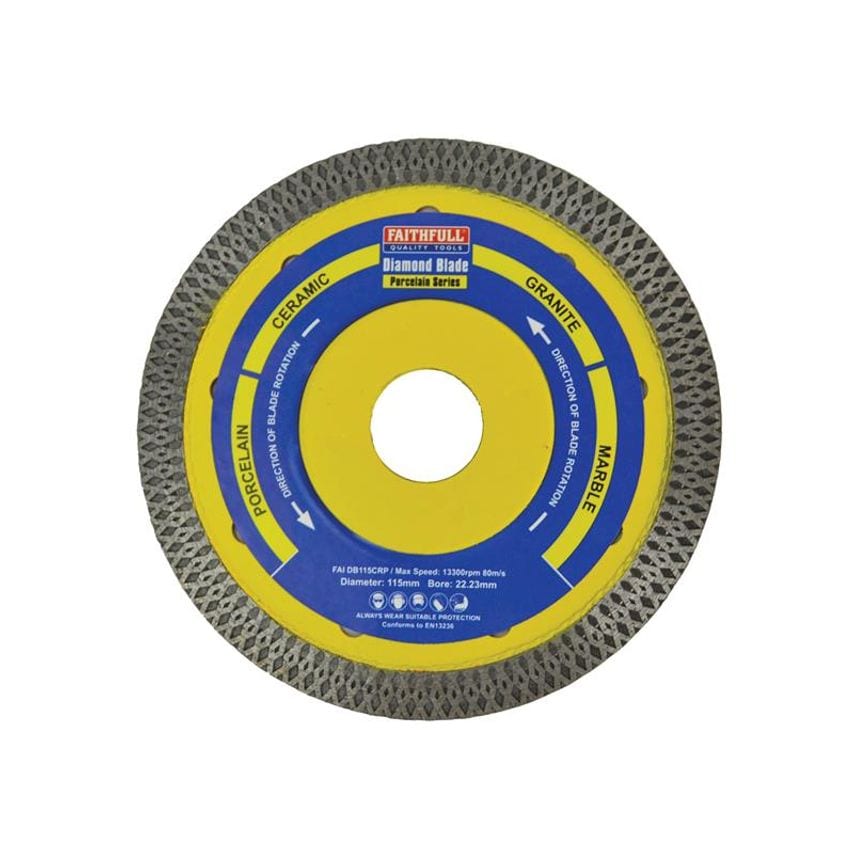 Porcelain Diamond Blade 115 x 22.23mm FAIDB115CRP