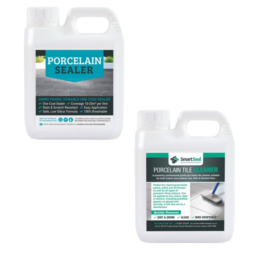 Porcelain Tile Sealer & Cleaner 1 + 1 Liter Pack of 2