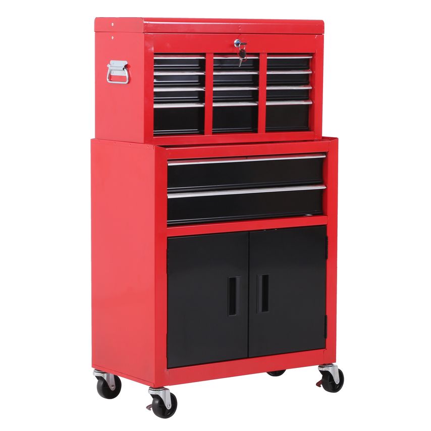 Portable Toolbox Tool Top Chest Box Rollcab Roll Cab Cabinet Garage Storage