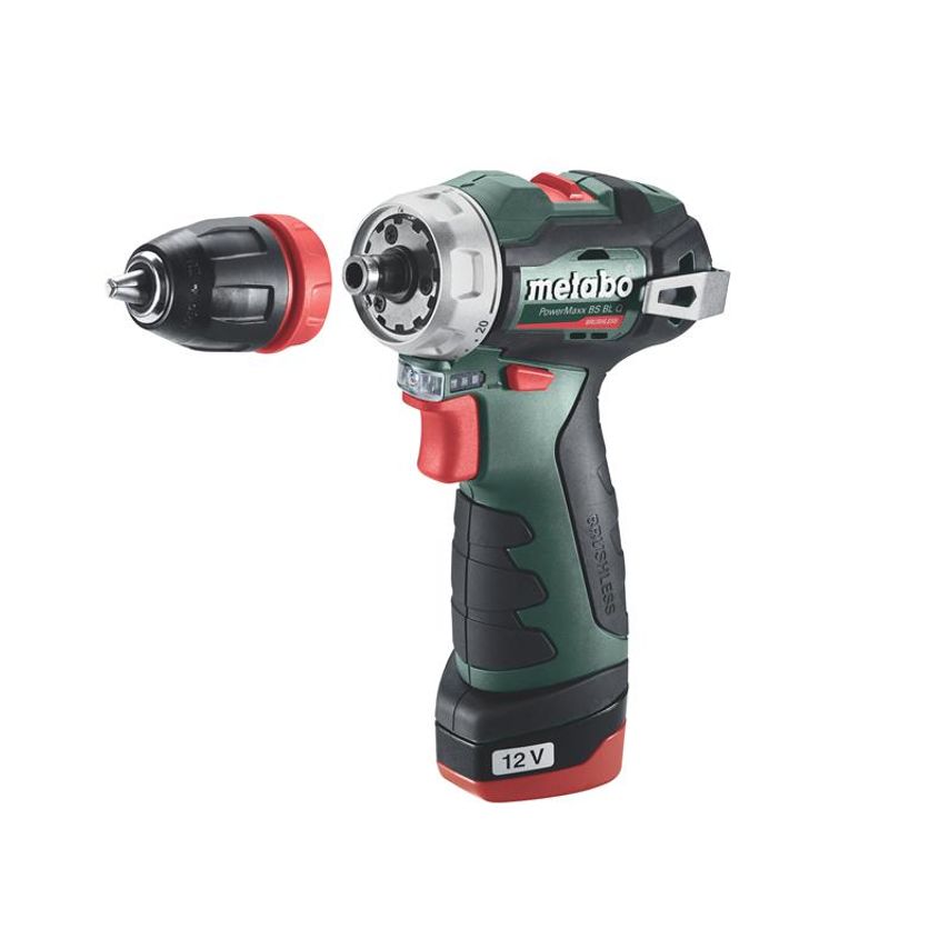 PowerMaxx BS BL Q Brushless Drill/Screwdriver 12V 2 x 2.0Ah Li-ion MPTPMBS12QC