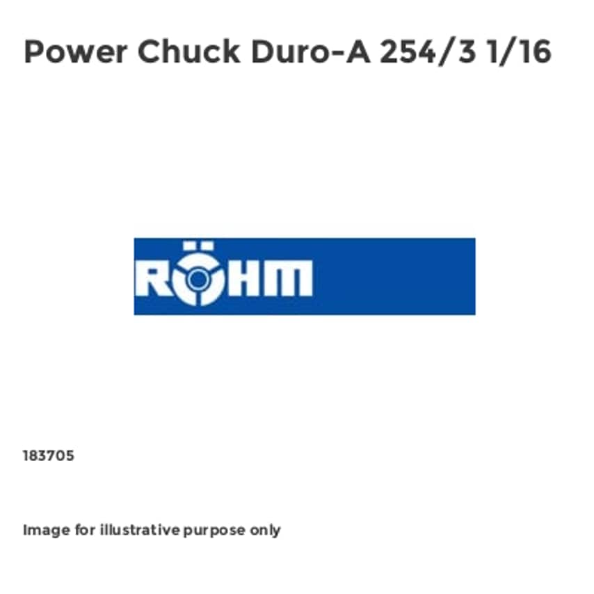 Power Chuck Duro-A 254/3 1/16