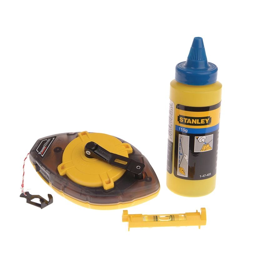 Power Winder Chalk Line 30m, Chalk & Level STA047465