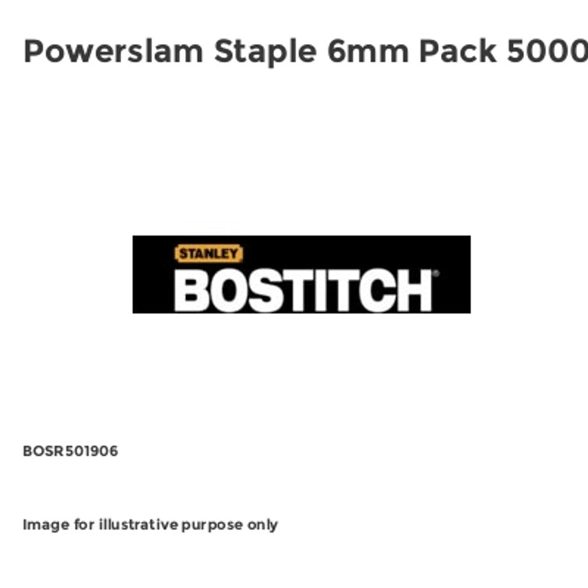 Powerslam Staple 6mm Pack 5000 BOSR501906