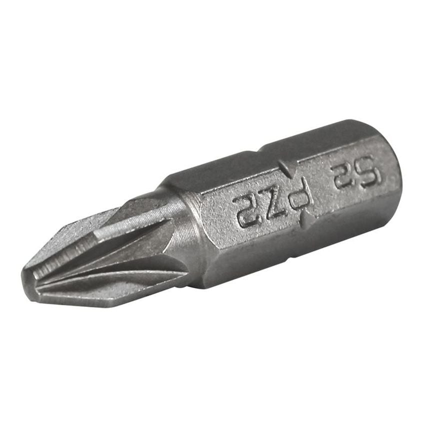 Pozi S2 Grade Steel Screwdriver Bits PZ2 x 25mm (Pack 3) FAISBPZ225