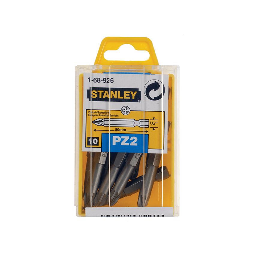 Pozidriv Power Bits PZ2 x 50mm (Box 10) STA168926B