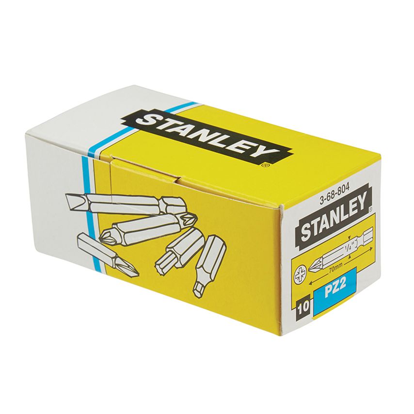 Pozidriv Power Bits PZ2 x 70mm (Box 10) STA368804B