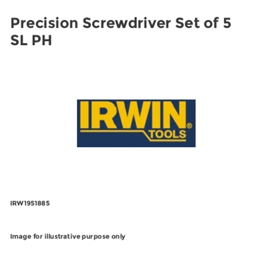 Precision Screwdriver Set of 5 SL PH